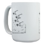 Geese Pen and Ink 15oz Mug by NANCE